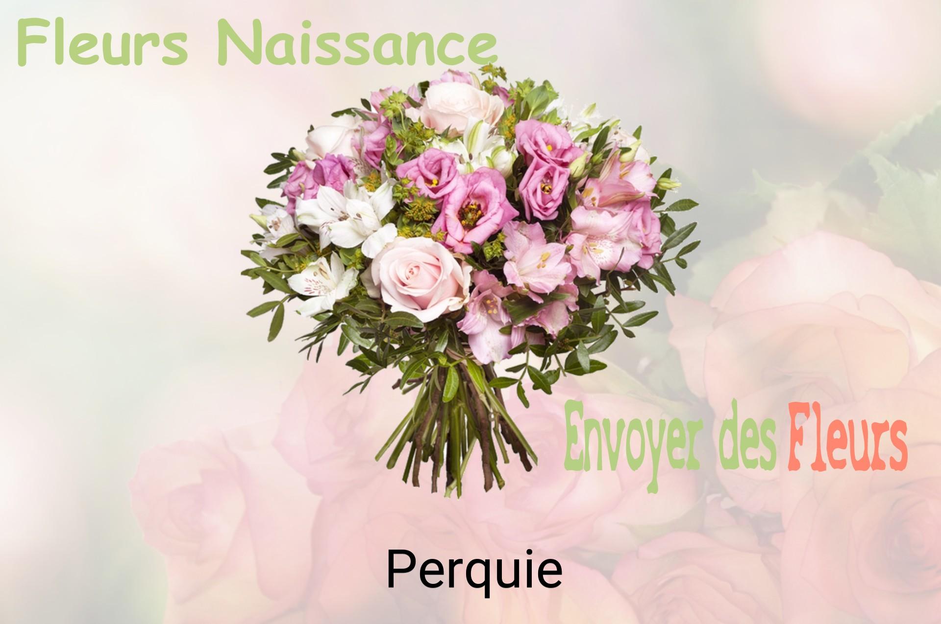 Bouquet de fleurs de naissance livré à Perquie